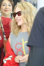 Kylie Minogue Departs Perth Airport in Style - 02.16.2025