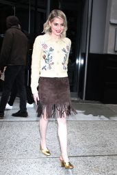 Lucy Boynton Exits CBS Mornings Studio - 02.12.2025
