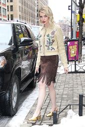 Lucy Boynton Exits CBS Mornings Studio - 02.12.2025