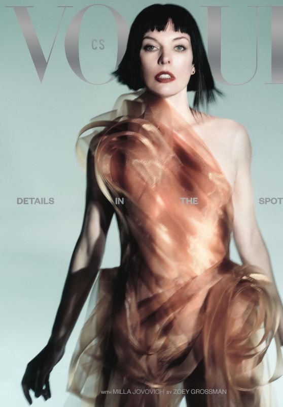 Milla Jovovich on Vogue Czechoslovakia Cover March 2025