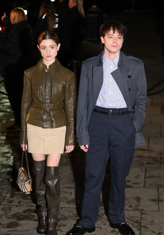 Natalia Dyer at Burberry Fall/Winter Show - 02.24.2025