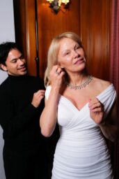 Pamela Anderson at BAFTA 2025 for Pandora Jewelry Promoshoot