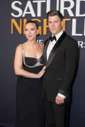 Scarlett Johansson Stuns in Prada at SNL 50th Anniversary