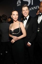 Scarlett Johansson Stuns in Prada at SNL 50th Anniversary
