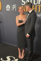 Scarlett Johansson Stuns in Prada at SNL 50th Anniversary