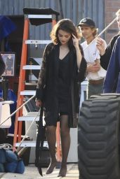 Selena Gomez & Benny Blanco on Set in LA - 02.22.2025