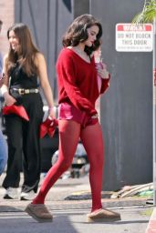 Selena Gomez & Benny Blanco on Set in LA - 02.22.2025