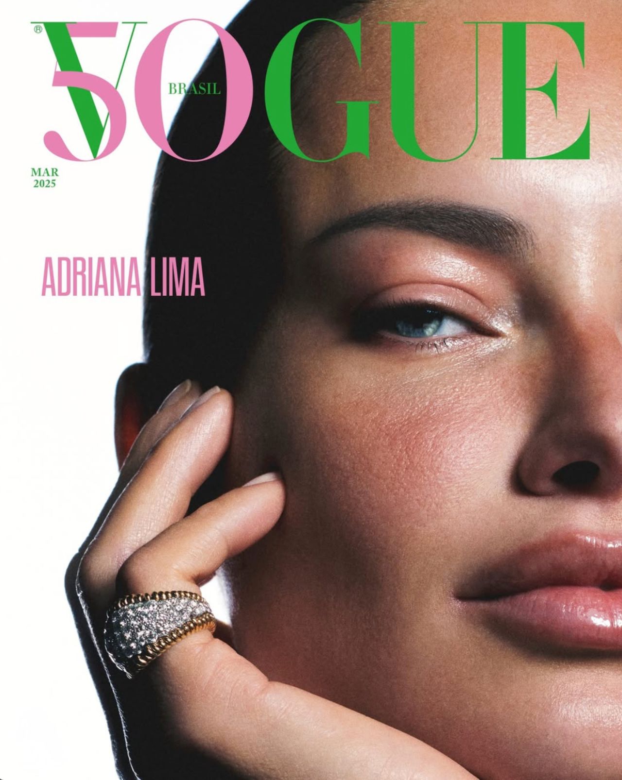 Adriana Lima Graces Vogue Brazil March 2025 Cover • CelebMafia