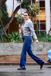 Alessandra Ambrosio Rocks Casual Denim Look on Melrose 03.12.2025