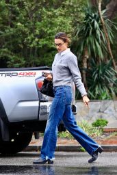 Alessandra Ambrosio Rocks Casual Denim Look on Melrose 03.12.2025