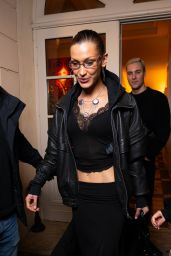 Bella Hadid Channels Early 2000s Glam at Paris Fashion Week