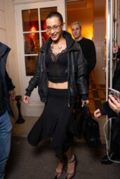 Bella Hadid Channels Early 2000s Glam at Paris Fashion Week