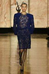 Bella Hadid Commands Runway in Bold Saint Laurent