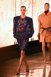 Bella Hadid Commands Runway in Bold Saint Laurent