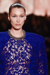 Bella Hadid Commands Runway in Bold Saint Laurent