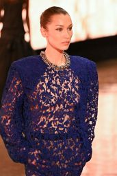 Bella Hadid Commands Runway in Bold Saint Laurent