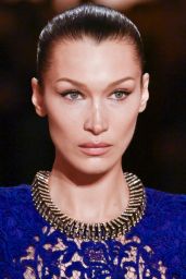 Bella Hadid Commands Runway in Bold Saint Laurent