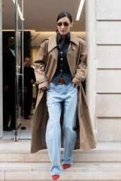 Bella Hadid Rocks Vintage Westwood in Paris