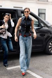 Bella Hadid Rocks Vintage Westwood in Paris