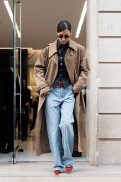 Bella Hadid Rocks Vintage Westwood in Paris