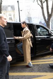 Bella Hadid Rocks Vintage Westwood in Paris