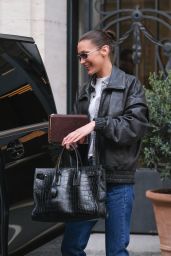 Bella Hadid’s Paris Fashion Week Style: Denim, Leather, and Luxury