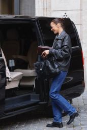 Bella Hadid’s Paris Fashion Week Style: Denim, Leather, and Luxury