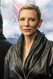 Cate Blanchett’s Leather Look Steals the Spotlight at “Black Bag” Premiere