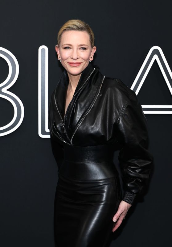 Cate Blanchett’s Leather Look Steals the Spotlight at “Black Bag” Premiere