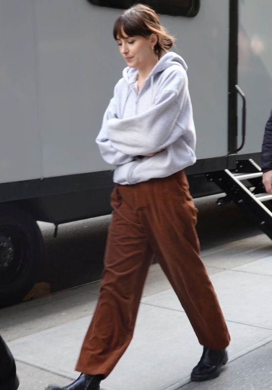 Dakota Johnson on the Set of Verity in New York - 03.13.2025