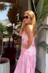 Denise Richards in Pink Floral Dress - 03.19.2025