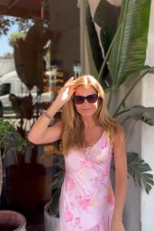 Denise Richards in Pink Floral Dress - 03.19.2025