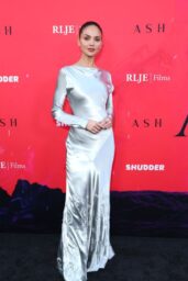 Eiza Gonzalez's Sleek Silver Look at "Ash" Premiere