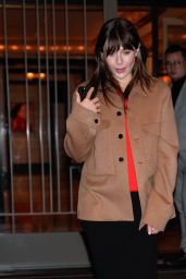 Elizabeth Olsen Spotted in Chic Camel Coat NYC 