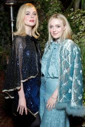 Elle and Dakota Fanning at Chanel and Charles Finch Pre-Oscar Dinner, Beverly Hills CA 03/01/2025