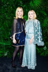 Elle and Dakota Fanning at Chanel and Charles Finch Pre-Oscar Dinner, Beverly Hills CA 03/01/2025