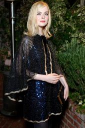 Elle Fanning’s Elegant Chanel Look at Pre-Oscars Dinner