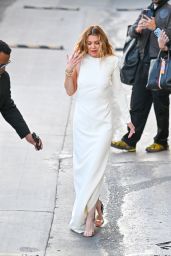 Ellen Pompeo Wears Elegant White Gown at Jimmy Kimmel Live - 03.13.2025  