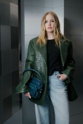 Ellie Bamber Wows at Acne Studios Paris Fashion Week 03.05.2025  