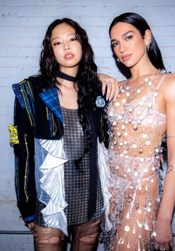 Jennie & Dua Lipa Sparkle at Handlebars Promo March 2025