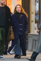 Jennifer Lawrence Steps Out in NYC in Luxe Layering