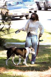 Joey King’s Casual Dog Walk Style in LA