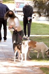 Joey King’s Casual Dog Walk Style in LA