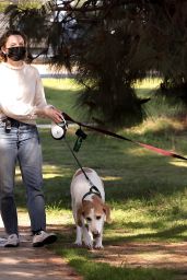 Joey King’s Casual Dog Walk Style in LA