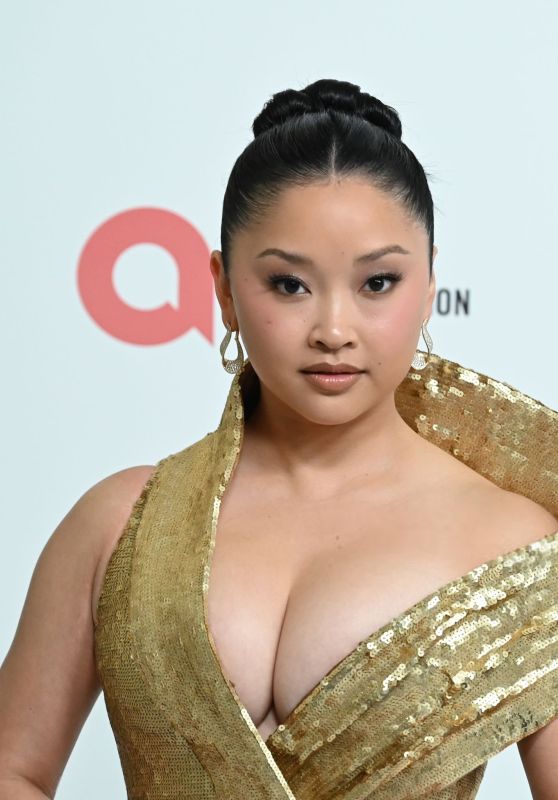 Lana Condor at Elton John