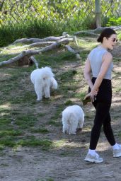 Lucy Hale at Los Angeles Dog Park 2025