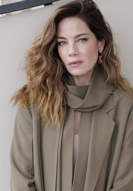 Michelle Monaghan Wows in Sage Co-ord at Milan Fashion Week