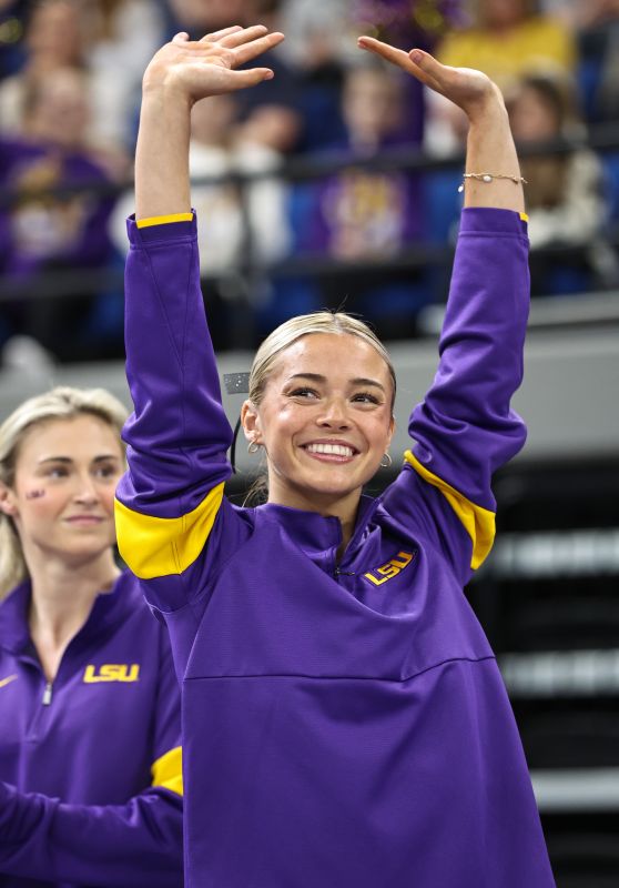 Olivia Dunne at Purple and Gold Podium Challenge - 02.28.2025