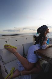 Rihanna Commands Attention in Tropical Elegance on Yacht Getaway