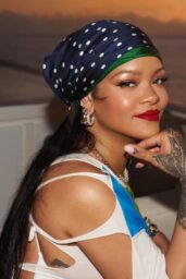 Rihanna Commands Attention in Tropical Elegance on Yacht Getaway